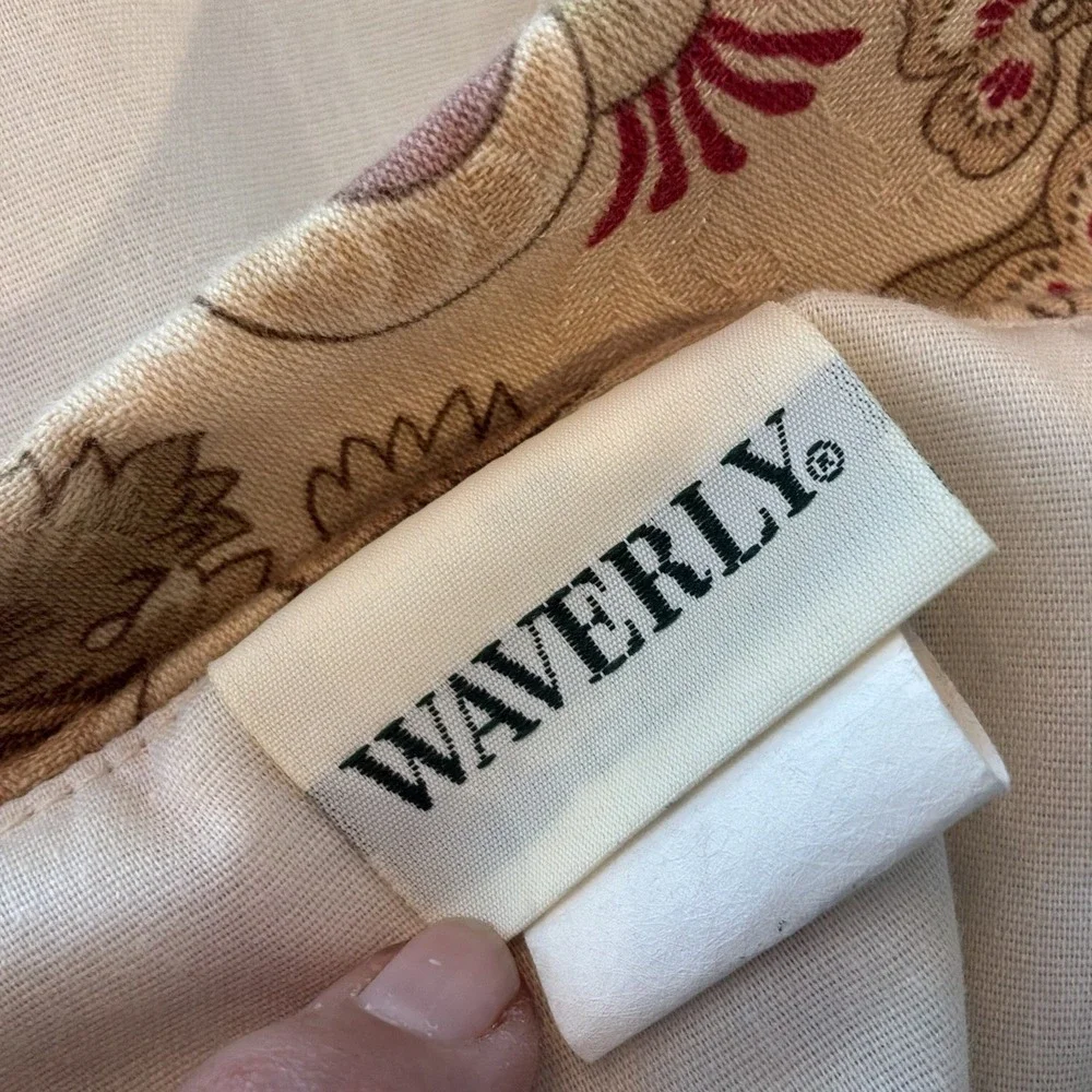 Set 4 Waverly Imperial Dress Antique Jacobean Floral Striped Valance 49